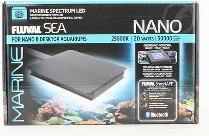 Fluval SEA Marine Nano LED Aquarium Lighting with Bluetooth, 20 Watts,Glass Fluval