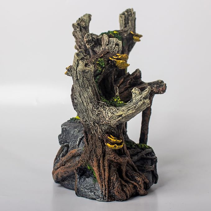 Fish Tank Decorations Aquarium Décor Resin Artificial Tree Trunk Root (A) Taomypets