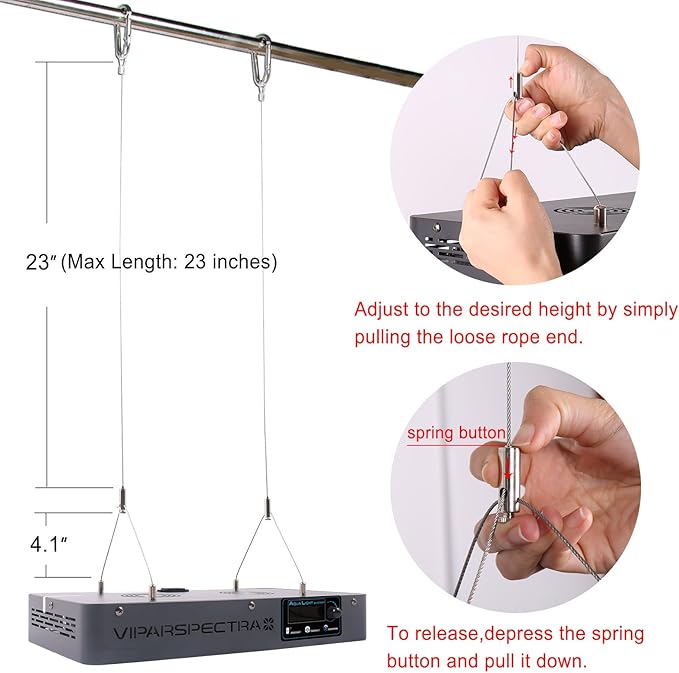 VIPARSPECTRA 165W LED Aquarium Light Dimmable Full Spectrum LED Reef Lights for Coral Saltwater Fish Tank, Remote/Timer Control, Programmable Auto On/Off, Blue/White Dual Channel Brightness 0-100% VIPARSPECTRA