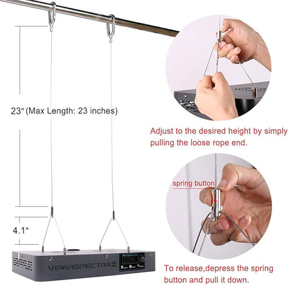 VIPARSPECTRA 165W LED Aquarium Light Dimmable Full Spectrum LED Reef Lights for Coral Saltwater Fish Tank, Remote/Timer Control, Programmable Auto On/Off, Blue/White Dual Channel Brightness 0-100% VIPARSPECTRA