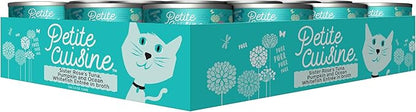 Petite Cuisine Grain Free Wet Cat Food, Sister Rose's Tuna, Pumpkin & Ocean Whitefish, 24 cans 2.8 oz - PAWPICO
