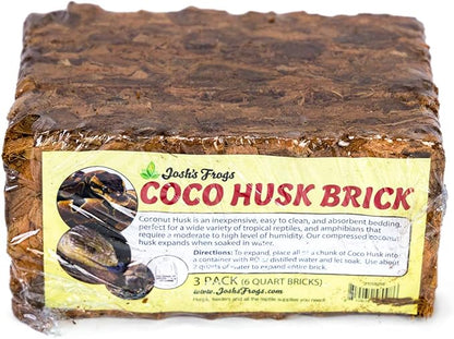 Josh's Frogs Coco Husk Brick (3 Pack) JoshsFrogs