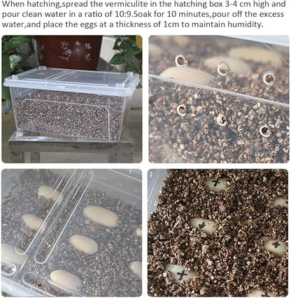 Hamiledyi Reptile Substrate Vermiculite Bedding Snake Hibernant moisturizing Soil Terrarium Bedding for Snake Tortoise Lizard Hatching Eggs(4.2Quart/4L) Hamiledyi