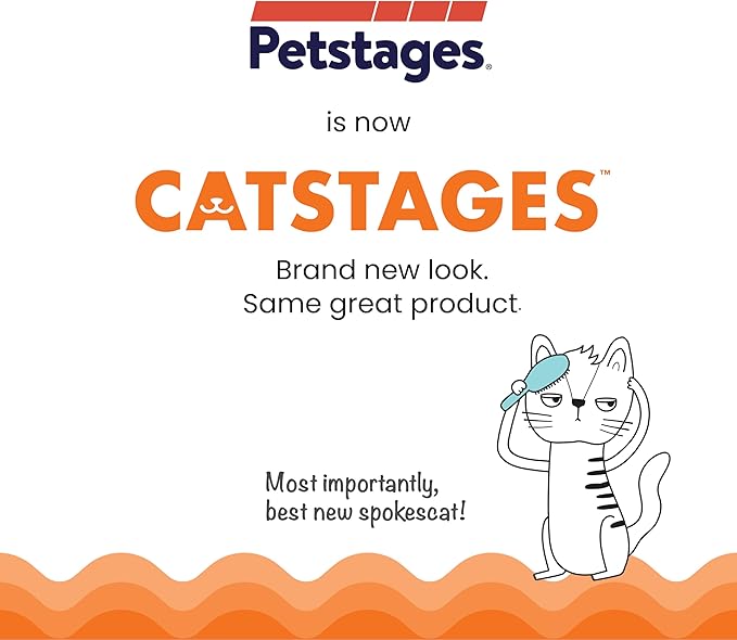 Catstages Orkakat Wiggle Worm Dental Catnip Cat Chew Toy, Assorted Color - PAWPICO