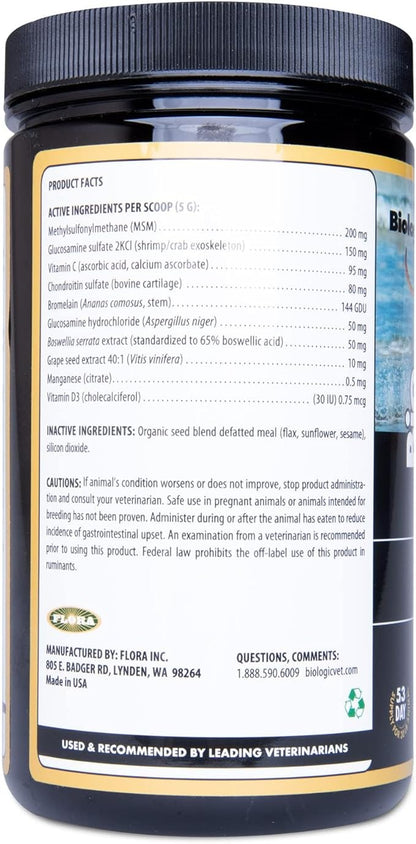 BioJOINT Advanced Joint Mobility Support, Advanced Hip, Joint, Cartilage & Connective Tissue Support, 53-Day Supply for 30-lb. Animal, 14-oz. Powder FloraHealth