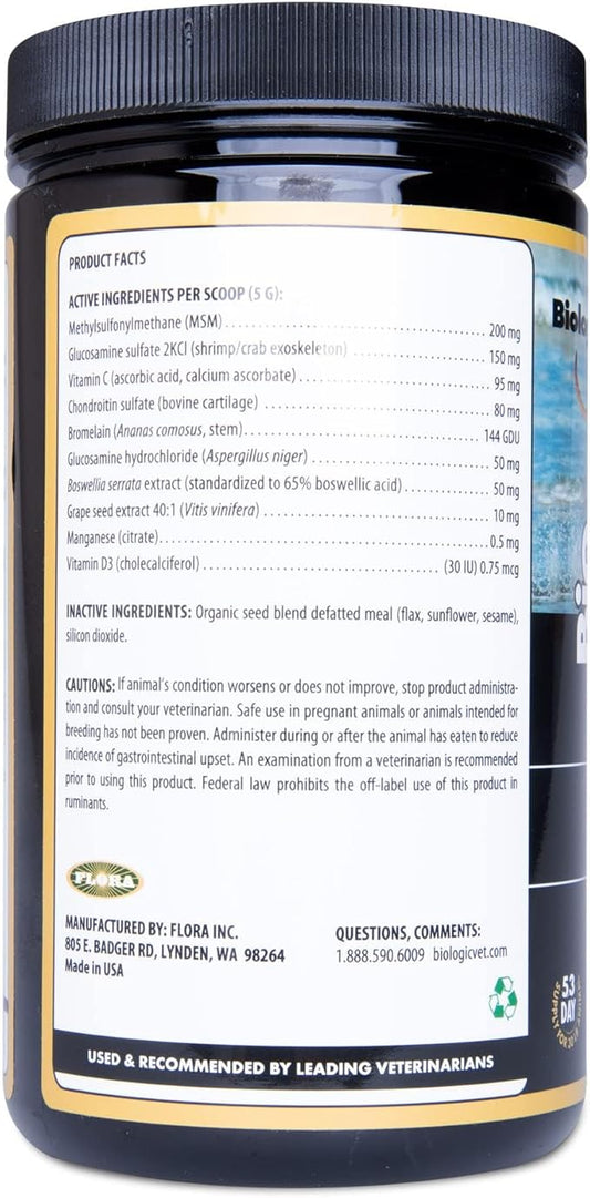 BioJOINT Advanced Joint Mobility Support, Advanced Hip, Joint, Cartilage & Connective Tissue Support, 53-Day Supply for 30-lb. Animal, 14-oz. Powder FloraHealth