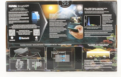 Fluval SEA Marine Nano LED Aquarium Lighting with Bluetooth, 20 Watts,Glass Fluval