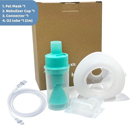 Lying Down Nebulizer Cup and Inhaler Mask for Cats and Small Dogs, Oxygen Mask for Pets (No Nebulizer Device) (S) WhaleSing