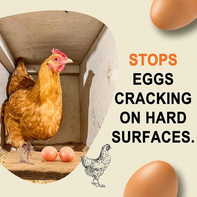 Aoriher 24 Pack Natural Hemp Chicken Nesting Pads Reusable Hens Nest Bedding Mats Chicken Nesting Box Liners for Hen Laying Eggs, Chicken Coop Pet Garden Lawn Indoor Outdoor, 11.8 x 11.8 Inches Aoriher