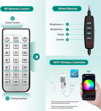 Lominie Full Spectrum Aquarium Light, Adjustable Saltwater Freshwater Super Bright Fish Tank Light for Reef, Coral, Planted Nano Aquarium Tank (A-20 Freshwater 16W Lominie