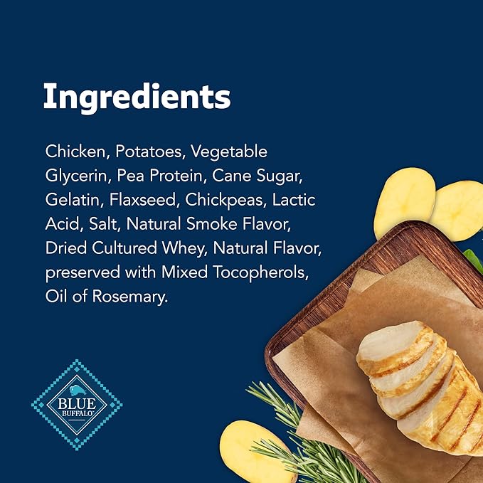 Blue Buffalo Stix Pepperoni-Style Dog Treats Made with Natural Ingredients, Chicken Recipe, 13-oz Bag - PAWPICO