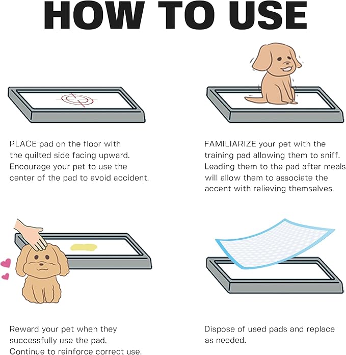 BV Small Puppy Pads Leak-Proof 17"x24" [50CT] | Pee Pads for Dogs Ultra Absorbent 6-Layer - Dog Pee Pads, Dog Pads, Potty Pads for Dogs, Training Pads for Dogs, Dog Pad for Cat, Rabbit, Guinea Pig - PAWPICO