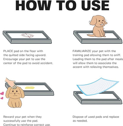 BV Small Puppy Pads Leak-Proof 17"x24" [50CT] | Pee Pads for Dogs Ultra Absorbent 6-Layer - Dog Pee Pads, Dog Pads, Potty Pads for Dogs, Training Pads for Dogs, Dog Pad for Cat, Rabbit, Guinea Pig - PAWPICO