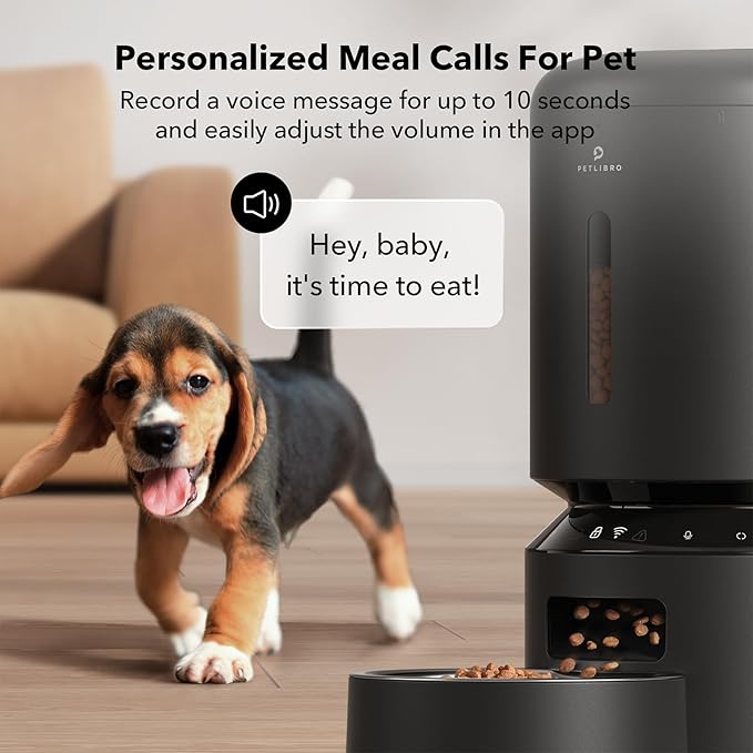 PETLIBRO Automatic Cat Feeder, 5G WiFi Automatic Dog Feeder with Freshness Preservation, 5L Timed Cat Feeder with Low Food Sensor, Up to 10 Meals Per Day, Granary Pet Feeder for Cats, Black - PAWPICO