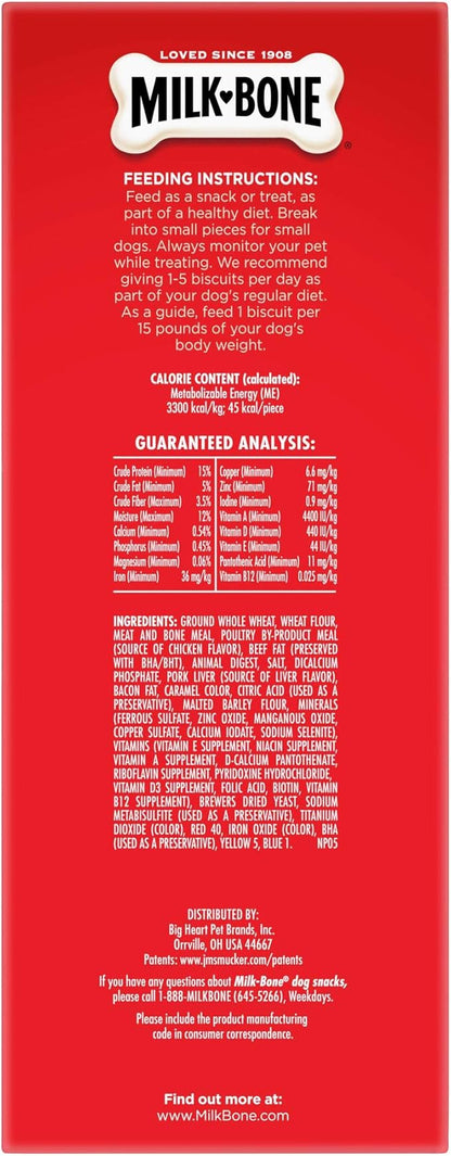 Milk-Bone Gravy Bones Dog Treats with 4 Savory Meat Flavors Coated in Gravy, 60 Ounce (Pack of 3) - PAWPICO