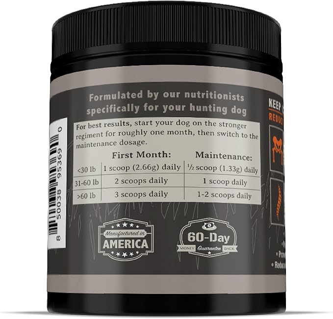 Free Range Joint Health Enhancer Supplement Powder for Dogs by Alpha Dog Nutrition - Premium Dog Arthritis Vitamins to Care for Joints - Contains Glucosamine, Chondroitin, MSM, Vitamin E, & More AlphaDogNutrition