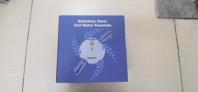 Cat Water Fountain Stainless Steel: 74oz/2.2L Cat Fountain for Drinking - Pet Water Fountain for Cats Inside - Quiet Cat Water Bowl Dispenser - Cat Drinking Fountains - for Cats&Pets& Small Animals - PAWPICO