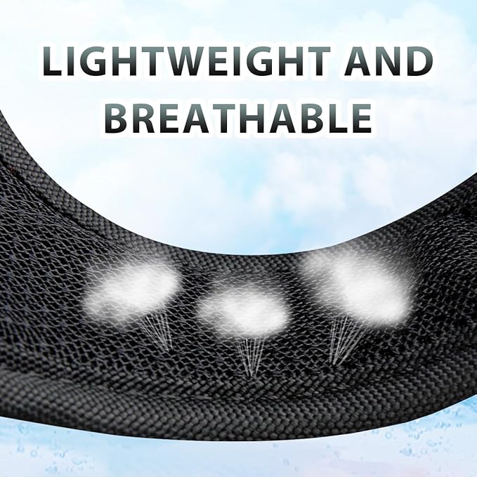 BARKBAY No Pull Dog Harness 3 Buckles Large Reflective Dog Harness with Front Clip and Easy Control Handle for Walking Training Running with ID tag Pocket(Black,L) BARKBAY