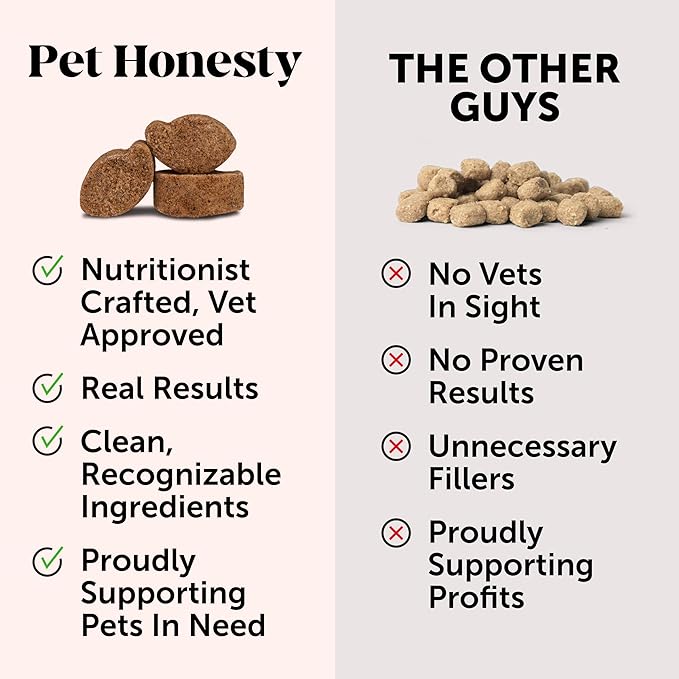 Pet Honesty Senior Dog Multivitamin - Essential Dog Vitamins and Supplements - Glucosamine, Probiotics, Omega Fish Oil for Dogs Health & Heart- Dogs Vitamins Health Supplies (Duck 90 ct) PetHonesty