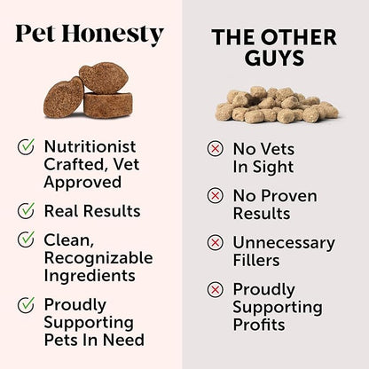 Pet Honesty Senior Dog Multivitamin - Essential Dog Vitamins and Supplements - Glucosamine, Probiotics, Omega Fish Oil for Dogs Health & Heart- Dogs Vitamins Health Supplies (Duck 90 ct) PetHonesty