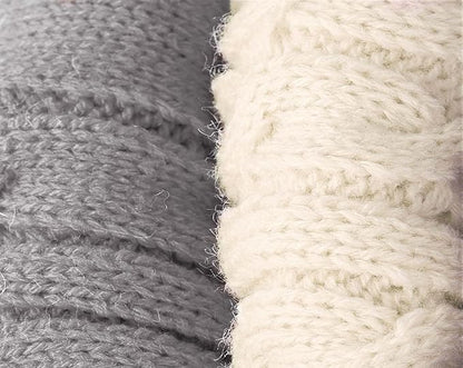 2 Pack Dog Sweaters for Small Dogs - Puppy Medium Warm Clothes in Winter, Turtleneck Pullover Design for Boy Girl Pet, Doggie, Cat, Kitten Chihuahua Bulldog Pug Beagles (M, Grey, Beige) - PAWPICO