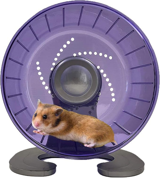 Petest Hamster Exercise Wheel, Silent Spinner Hamster Running Wheels, Diameter 6.7 inch, Purple Petest