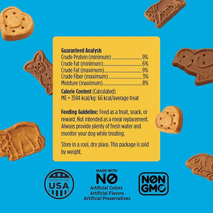 Blue Dog Bakery Natural Dog Treats, More Crunch Large, Assorted Flavors, 18oz Box, 1 Box - PAWPICO