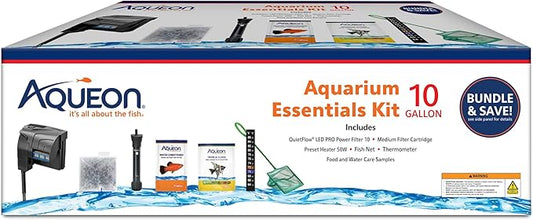 Aqueon Fish Tank Aquarium Essentials Starter Kit for 10 Gallon Tanks Aqueon
