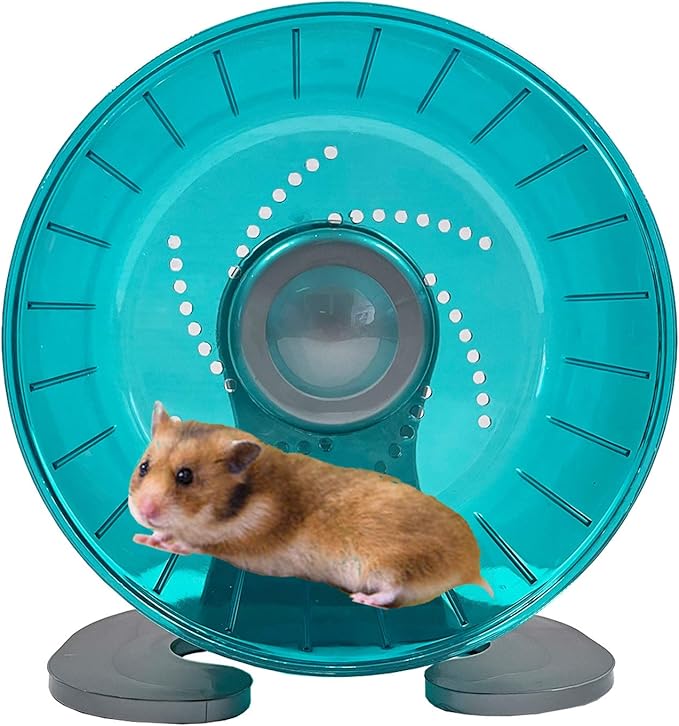 Petest Hamster Exercise Wheel, Silent Spinner Hamster Running Wheels, Diameter 6.7 inch, Green Petest