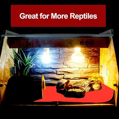 47" x 24" Large Reptile Carpet Terrarium Liner Bedding Reptile Substrate Mat Supplies for Bearded Dragon Snake Lizard Tortoise Leopard Gecko (Red) Mechpia