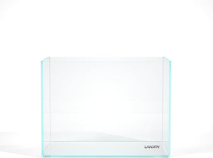 Landen 60H 30 Gallon Rimless Low Iron Aquarium Tank, 23.6" W × 17.7" D × 17.7" H (60cm x 45cm x 45cm) 8mm Thickness with Black Nano Foam Leveling mat Included Landen