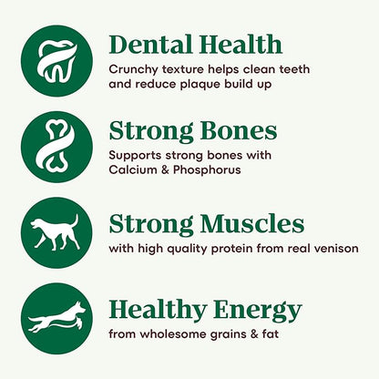 NUTRO NATURAL CHOICE Adult Dry Dog Food, Venison Meal & Brown Rice Recipe Dog Kibble, 30 lb. Bag - PAWPICO