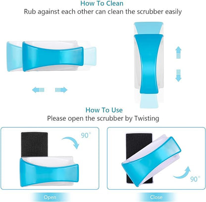 Magnetic Aquarium Fish Tank Glass Algae scrapers Glass Cleaner Scrubber Clean Brush [Floating,Scratch-Free,Non-Slip,magnetizing] S Neptonion