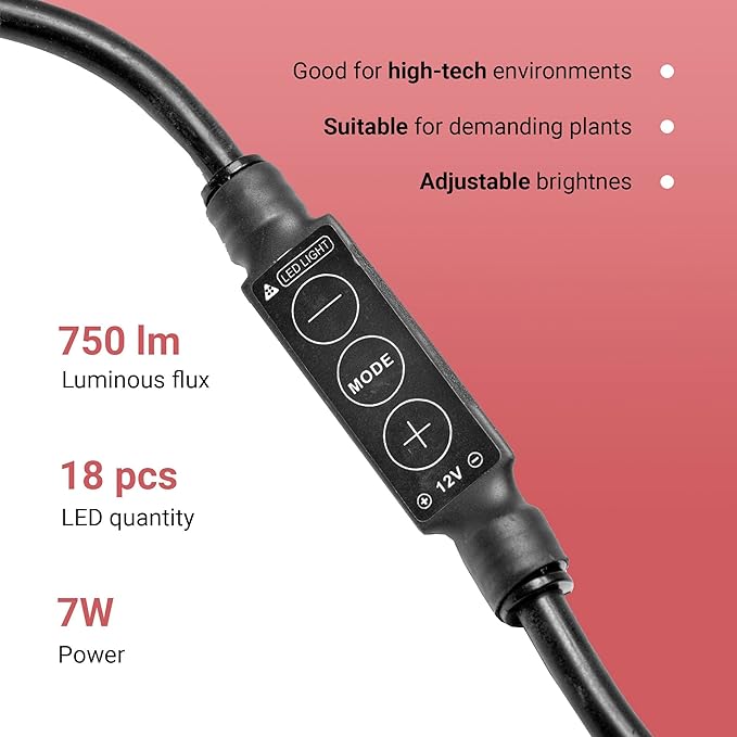 Chihiros C201 Aquarium LED Light - Fish Tank Light for Small Fish Aquarium - Compact LED Fish Tank Lights - Energy-Saver Aquarium Lights for Fish Tank- Aquarium Light with Dimmer for Mini Fish Tank chihirosaquaticstudio