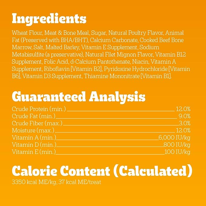 PEDIGREE MARROBONE Dog Treats Real Beef Flavor Crunchy Dog Biscuit, 6 lb. Pack - PAWPICO