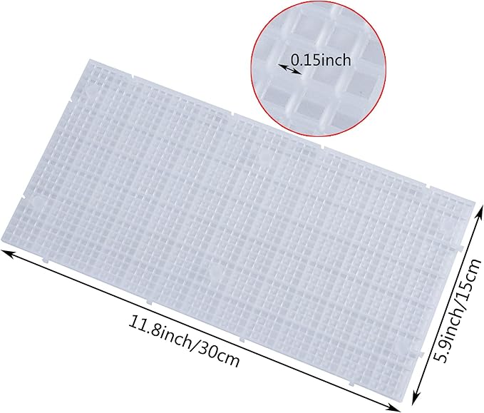 ALEGI Plastic Grid Divider Tray Egg Crate Louvre Aquarium Fish Tank Bottom Isolation with Bracket (4pcs) ALEGIAquarium