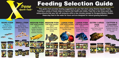 Xtreme Scrapers Wafers - Premium 14mm Fast-Sinking Fish Food – Nutrient & Cellulose Rich Ideal for Nocturnal Feeders, Catfish, Plecostomus Species, and Loaches – USA Farm Grown (18oz) XtremeAquaticFoods