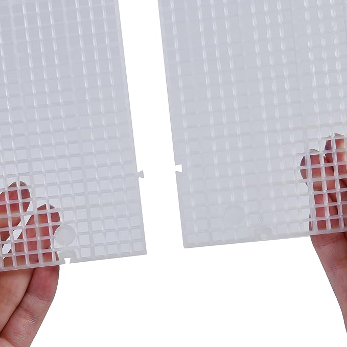 ALEGI Plastic Grid Divider Tray Egg Crate Louvre Aquarium Fish Tank Bottom Isolation with Bracket (4pcs) ALEGIAquarium