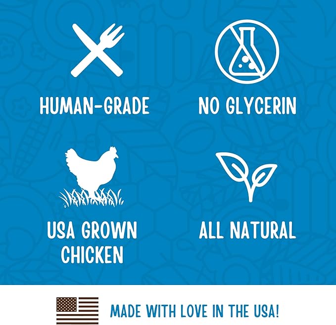 Full Moon Chicken Fillet Healthy All Natural Dog Treats Human Grade Made in USA 48 oz (Pack of 2) - PAWPICO