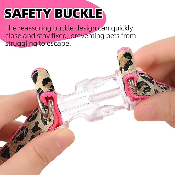 Mile High Life Dog Collar, Harness and Leash | Leopard Design | Perfect Accessory for Walking Your Dog - PAWPICO