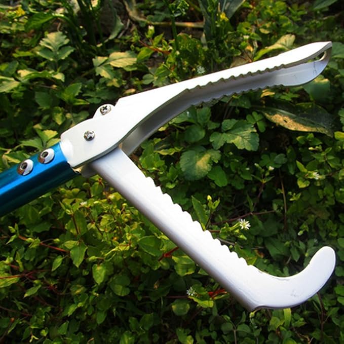 60inch Snake Tong Reptile Grabber Rattle Snake Catcher Professional Aluminum Alloy Wide Jaw Handling Tool with Lock and Comfortable Grip Handle (Include Snake Bagging) PAWPICO