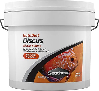 Seachem NutriDiet Discus Flakes - Fortified Ornamental Fish Food Supplement 500g Seachem+Laboratories%2C+Inc.