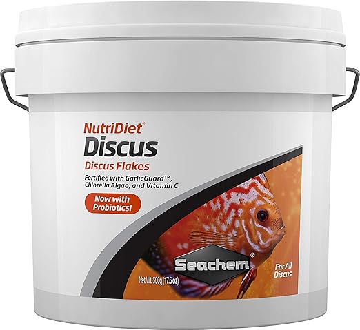 Seachem NutriDiet Discus Flakes - Fortified Ornamental Fish Food Supplement 500g Seachem+Laboratories%2C+Inc.
