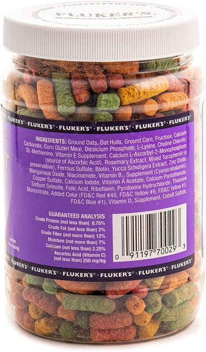 Fluker's Tortoise Diet, Large Pellet Food - Land Turtle Formula, 10oz Flukers