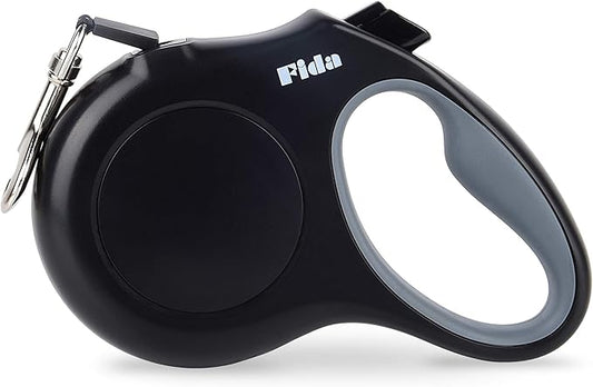 Fida Retractable Dog Leash X-Small Breed, 10 ft Durable Pet Walking Leash for Extra Small Dogs/Cats/Small Animals up to 18 lbs, 360° Tangle Free, Black Fida