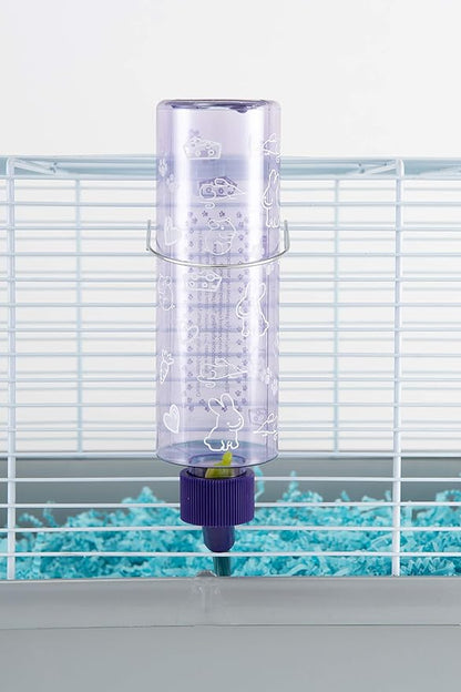 Lixit Standard Cage Water Bottles for Rabbits, Ferrets, Guinea Pigs, Hamsters, Rats, Mice and Other Small Animal's (8 Ounce, Purple) Lixit