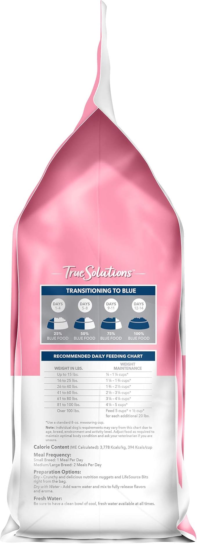 Blue Buffalo True Solutions Blissful Belly Digestive Care Natural Dry Food for Adult Dogs, Chicken, 4-lb Bag - PAWPICO