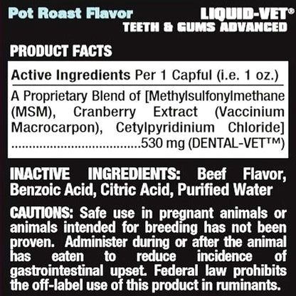 K9 Teeth & Gums Advanced Formula, Pot Roast Flavor, 8 oz BOGO Trial Pack Liquid-Vet+by+COOL+PET+Holistics