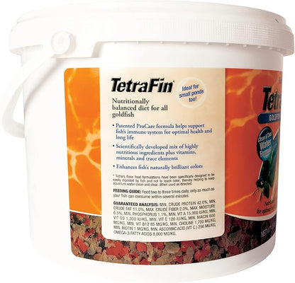 Tetra Goldfish Flakes, Nutritionally Balanced Diet For Aquarium Fish, Vitamin C Enriched Flakes, 4.52 lbs oz Tetra
