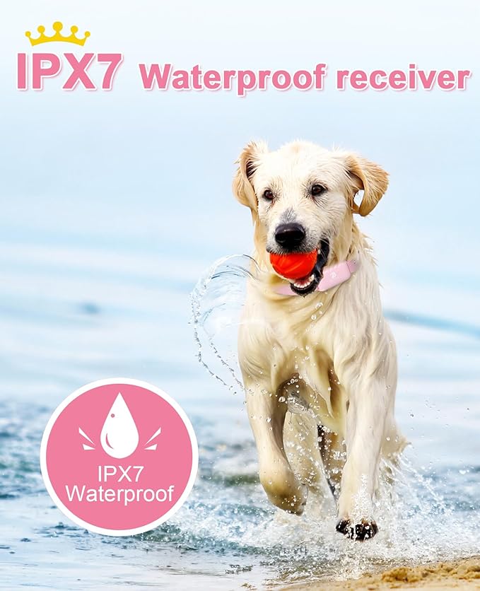 Bousnic Shock Collar for Dogs - Waterproof Rechargeable Dog Electric Training Collar with Remote for Small Medium Large Dogs with Beep, Vibration, Safe Shock Modes (8-120 Lbs) - PAWPICO